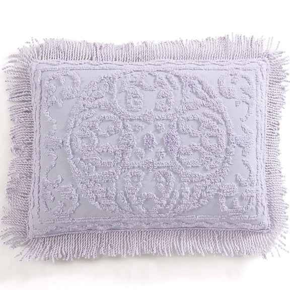 Beatrice Home Fashions Medallion Chenille King Sham Lavender