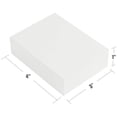 thumbnail image 5 of Welland Contemporary 4" 3-Tier White Floating Shelf (3 Count), 5 of 9