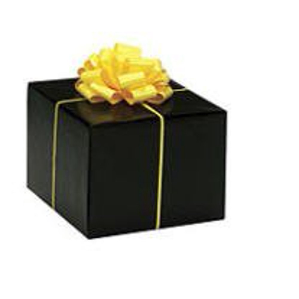 Solid Black Elegant Glossy Solid Color Gift Wrap Wrapping 16ft Roll