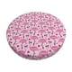 thumbnail image 1 of Disketp Cute Watermelon Flamingo Funda Redonda para Taburete, Funda de Cojín para Silla de Bar Suave y Elástica-14 inch, 1 of 7