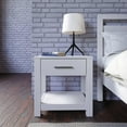 thumbnail image 6 of Grain Wood Furniture Loft Nightstand, Solid Wood with a Brushed White Finish, 6 of 6