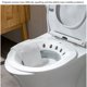 thumbnail image 3 of Baño De Asiento, Baño De Asiento Plegable Que Ahorra Espacio, Orificio Para Colgar De Fuerza Uniforme Para Pacientes Con Hemorroides Para Inodoro, 3 of 7