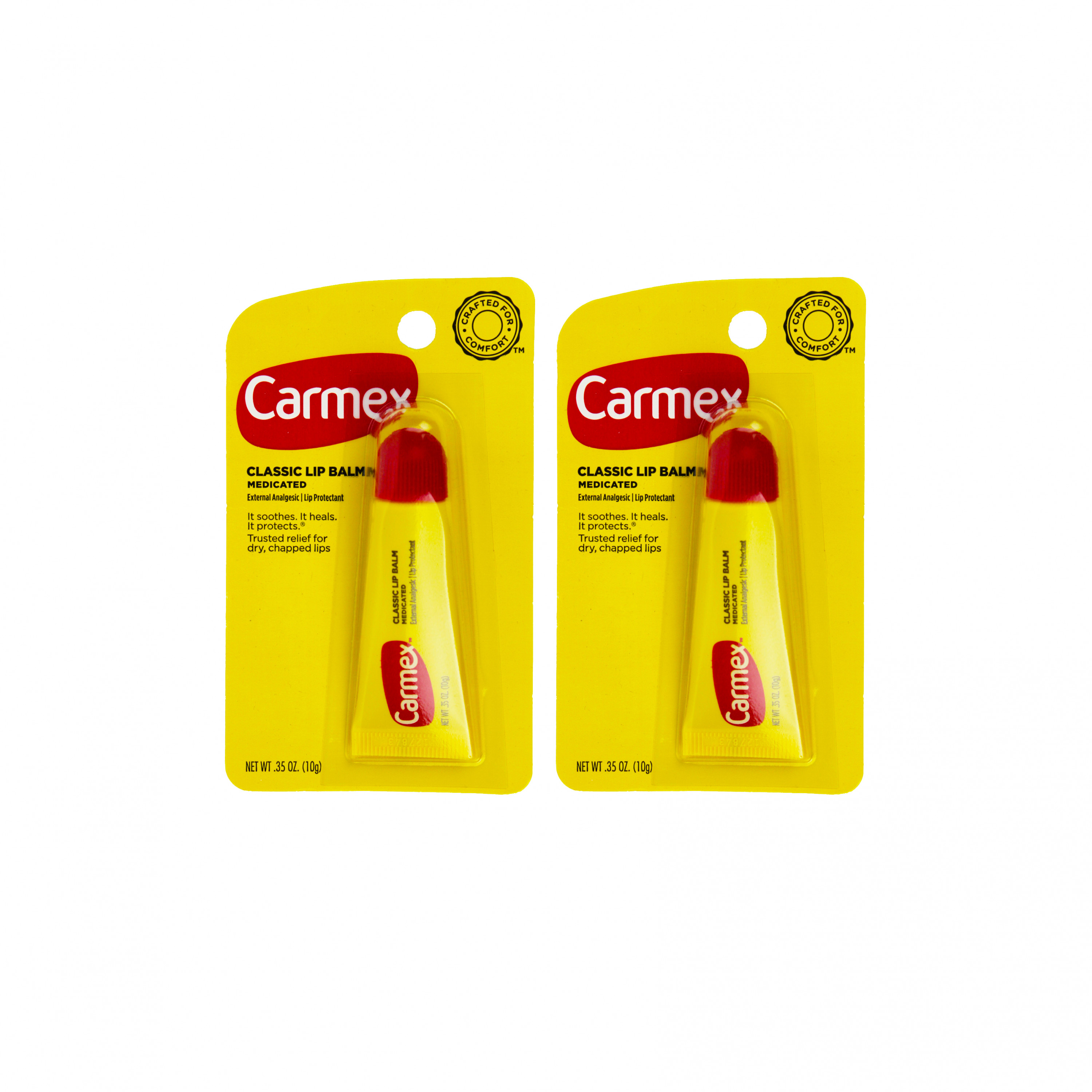 Carmex Classic Medicated Lip Balm External Analgesic Protectant 0.35 oz