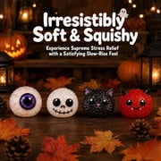 Halloween Dumpling Squishy Mystery Box, Glitter Slow Rise Spooky Stress Balls, 12 Days Halloween Advent Calendar Squeeze Fidget Toys Kids Adults Holiday Present A1