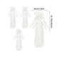 thumbnail image 3 of Juego De Banco De Tul Con Lazo, 4 Piezas, Blanco, Detalle De Cinta, Plumas Largas De Tul, Para Decoracin De Pasillos, Centros De Mesa Para Fiestas, Regalos De Boda, 4 Unidades, UKHBMC, 3 of 7