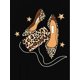 thumbnail image 2 of Camiseta De Mujer Verano Activewear Camiseta Básica Para Senderismo Deportes VacacionesWomen'S Fashion Leopard Print High Heel Graphic T-Shirt, Casual Crew Neck Short Sleeve Tee, Polyester Knit Fabr, 2 of 7