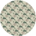 thumbnail image 1 of Ahgly Company Machine Washable Indoor Round Transitional Army Brown Area Rugs, 3' Round, 1 of 7