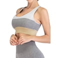thumbnail image 2 of Racerback Sports Bra for Women Padded Wirefree Yoga Bras Medium Support Sports Bras Fitness Workout Yoga Tops, 2 of 6