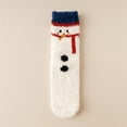 thumbnail image 3 of Inevnen Christmas Socks for Adults Cute Santa Snowman Reindeer Pattern Crew Socks Fuzzy Slipper Socks, 3 of 7