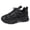 Black, variant on Women Chunky Platform Sneakers, Colorblock Casual Shoes, Breathable Walking Shoes with Glitter Detail (Hot Pink, 6.5)