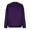 thumbnail image 4 of Women's Casual Long Sleeve Crew Neck Sweatshirt Top Loose Fit Pullover Sweater Oversized Trendy Streetwear Soft Fleece Lined Winter Fall Basic Sweatshirts, 4 of 5