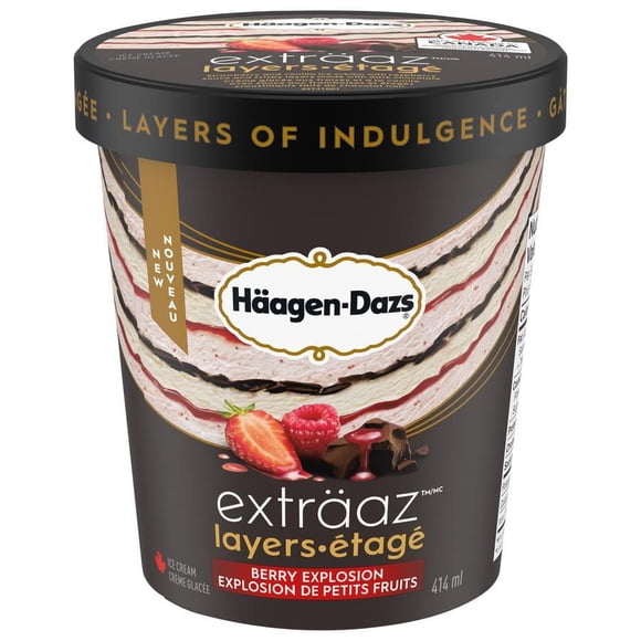 HAAGEN-DAZS Crème Glacée Exträaz Explosion De Baies 414 ml