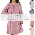 thumbnail image 7 of StSilkitty Robes for Women Lightweight Long Sleeve Loungewear Fall Winter Solid Color Comfy Bathrobe House Coats, 7 of 7