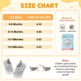 thumbnail image 2 of JOINFREE Baby First Walking Shoes for Boys Girls Infant Wide Barefoot Crib Shoe Lightweight, 2 of 7