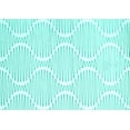 thumbnail image 1 of Ahgly Company Indoor Rectangle Abstract Turquoise Blue Contemporary Area Rugs, 5' x 8', 1 of 4