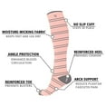 thumbnail image 3 of Compression Socks Knee High - Made for Running, Athletics and Pregnancy - 3 Pair, 3 of 7