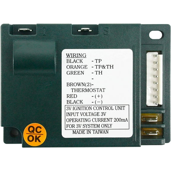 Durablow Fireplace Electronic IPI Pilot Ignition Control Module Replacement for Dexen 593-592, GM-6KA, Hearth Home Technologies HHT 350-M