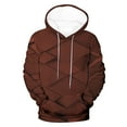 thumbnail image 6 of Mens Pullover Hoodies Sweatshirts Big & Tall M-4X Plus Size Long Sleeve Tops with Pocket Casual Basic Loose Argyle Printed Comfort Hoodie, 6 of 6