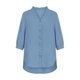 thumbnail image 3 of Tops de Verano de Mujer con Mangas Casual Faux Denim Cuello en V Ruffled Tres Cuartos de Manga Blusa, Ligero Y Cómodo para el Uso Diario, 3 of 5
