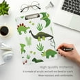thumbnail image 2 of FMSHPON Green Dinosaur Clipboard Hardboard Wood Nursing Clip Board and Pull for Standard A4 Letter 13x9 inches, 2 of 2