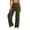 Army Green, variant on Lyrcatrment Women Fashion Sweatpants Wide Leg Loose Pull on High Waist Pleated Sweat Pants Casual Loungewear Daily Wear Trendy Cute Pants with Pocket(Coffee,XX-Large)