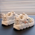 thumbnail image 5 of huajiao Toddler Kids Lace-Up Chunky Platform Sneakers Round Toe Lo𝐰 Top Breathable Dad Shoes Comfortable Non-Slip Sport Shoes, 5 of 8
