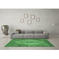thumbnail image 3 of Ahgly Company Indoor Rectangle Medallion Emerald Green Traditional Area Rugs, 2' x 4', 3 of 4
