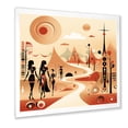 thumbnail image 2 of Designart "Odyssey of San Bushmen in Beige I" Animals Framed Wall Art Decor - Modern Beige Meercat Living Room Framed Canvas Art, 2 of 6