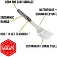 thumbnail image 3 of Grillight Stainless Steel Giant Fish Grill Spatula Tool with Built In LED Light, 3 of 6