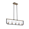 thumbnail image 1 of Cheshire Collection 5-Light Island Light, Black & Brass, 1 of 1