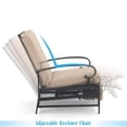 thumbnail image 2 of MAISON ARTS  Adjustable Recliner Lounge Chair & Bistro Table Set - Perfect for Outdoor, Patio, Garden, and Porch Beige N/A 1-Piece, 2 of 5