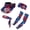 American Flag Hibiscus, variant on Chririnla Tropical Parrot Hibiscus Print Sports Sun Visor Set of 5 for Women Men Stylish Golf Tennis Sun Visor Cap,Sweatband Headband,Arm Sleeves