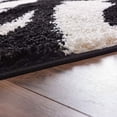 thumbnail image 3 of Infinity Home 70334 Madison Shag Safari Zebra 3 ft. 3 in. x 5 ft. 3 in. Rectangular Area Rug in Black, 3 of 4
