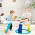thumbnail image 4 of Costway 3 in 1 Baby Stationary Activity Center Walk-Around Kids Play Table Set White, 4 of 10