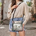 thumbnail image 5 of Kuiaobaty Cherry Blossom Print Crossbody Bag for Women, Hummingbird Print Vegan Leather Messenger Handbag Crossbody, Multi Pockets Hobo Purse with Adjustable Strap for Travel, 5 of 7