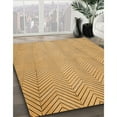 thumbnail image 3 of Ahgly Tapis d'Intérieur Lavable en Machine Carré Transitionnel Jaune Orange, 3 Pieds Carré, 3 of 7
