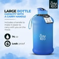 thumbnail image 4 of THE GYM KEG Blue Lagoon Sports Water Bottle Half Gallon - Carry Handle, Big Water Jug for Sport, Ecofriendly, Leakproof, 4 of 7