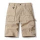 thumbnail image 1 of pstuiky Pantalones cortos de entrenamiento para hombre, Pantalones cargo para hombre, de color liso, a la moda, con bolsillos laterales, cintura abotonada y múltiples bolsillos., 1 of 7