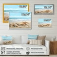thumbnail image 4 of Designart "Starfish And Seashells V" Modern Landscape Beach Wall Art For Bathroom, 4 of 5