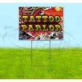 thumbnail image 1 of Tattoo Parlor (18" x 24") Yard Sign, Includes Metal Step Stake, 1 of 6