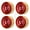 Red, variant on Yajisi 4pcs RC Beadlock Wheel Durable Aluminum Alloy Brass RC Wheel Weight Block for 1/18 1/24 RC Car Titanium (1.69 inches / 43 mm)