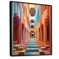thumbnail image 2 of Designart "Exploring Optical Illusions in Op Art I" Abstract Floater Framed Canvas Print, 2 of 7