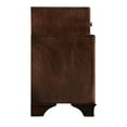 thumbnail image 3 of Nightstand In Cappuccino Color - Wood Veneer And Solid Frame Materials 3 Nightstand, Build, Resilient Metal Center Mount Slides, 3 of 3