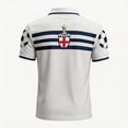 thumbnail image 4 of England 2026 Soccer Cup Fan Polo for Men, Short Sleeve Button Collar Jersey with Gold Rose & Union Jack Graphic, Breathable Athletic Top, 1 PC Hot Pink L, 4 of 4