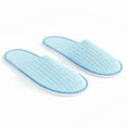 thumbnail image 6 of Bulk 12 Pairs Coral Non Slip Disposable Slippers Wholesale Bulk Hotel Slippers for Guests, Multicolor Reusable House Slippers, Indoor, Bathroom, Bedroom, Travel Slippers for Women, Men, Unisex, 6 of 6