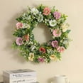 thumbnail image 4 of Flores artificiales, flores falsas, flores artificiales, juego de regalo para mujer, puerta de entrada, flores aromáticas, hojas y plantas de dinero, guirnaldas de flores para exterior, decoración de, 4 of 6