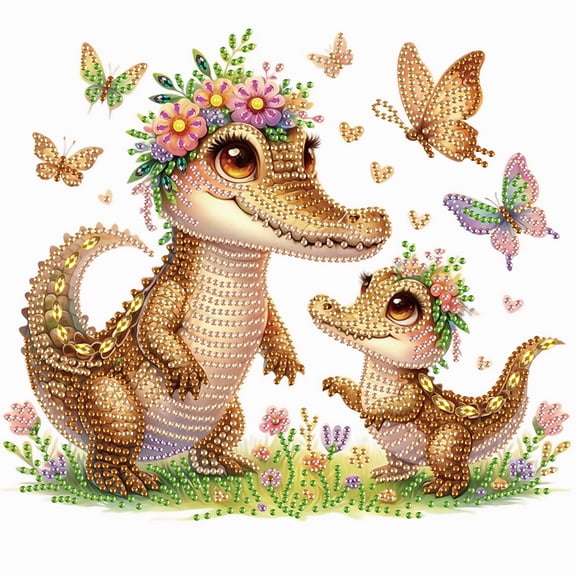 Crocodile Diamond Art Painting Kit