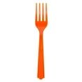 thumbnail image 2 of (6 pack) Disposable Plastic Forks, Tangerine Orange, 24 Count, by Way To Celebrate, 2 of 7