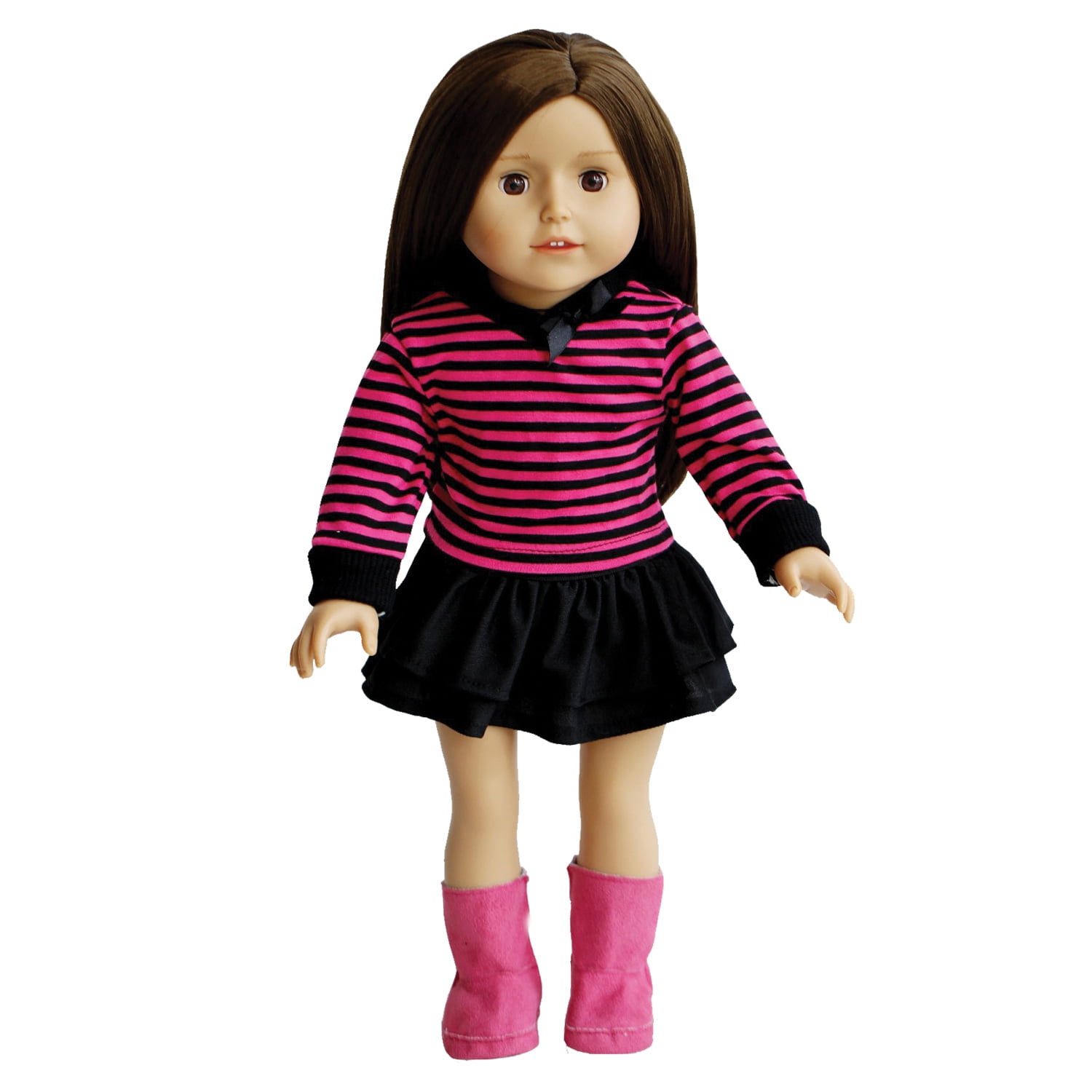 The New York Doll Collection 18" Doll Complete Outfit Includes Striped
