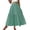 Green, variant on Women's Elegant Floral Layered Midi Skirt with Delicate Florals Lightweight Flowing A Line Design Black L